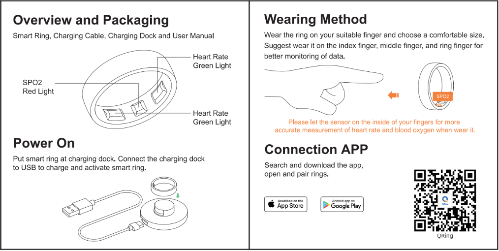 GoNova Smart Ring with Charging Dock Men Women Health Sleep Heart Rate Monitoring IP68 & 5ATM Waterproof Multi-Sport Mode