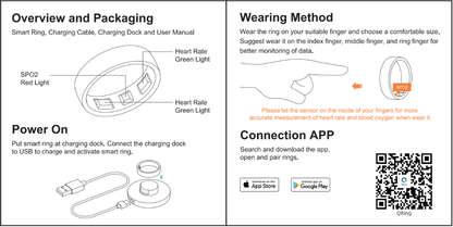 GoNova Smart Ring with Charging Dock Men Women Health Sleep Heart Rate Monitoring IP68 & 5ATM Waterproof Multi-Sport Mode